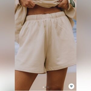 Daily Drills Sweat Shorts - Sand - xsmall/small